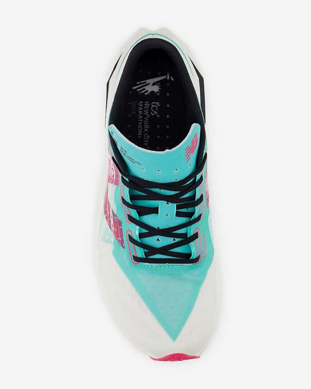 New Balance SuperComp Elite v4 blanc bleu rose